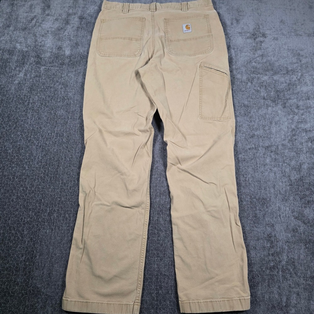 Carhartt Relaxed Fit Canvas Work Pants Mens 34x34 Fits 33x31 Tan Khaki Utility